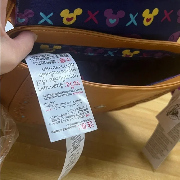 # 0740 + Embroidered Leather Tan Crossbody Bag - Picture 8 of 9